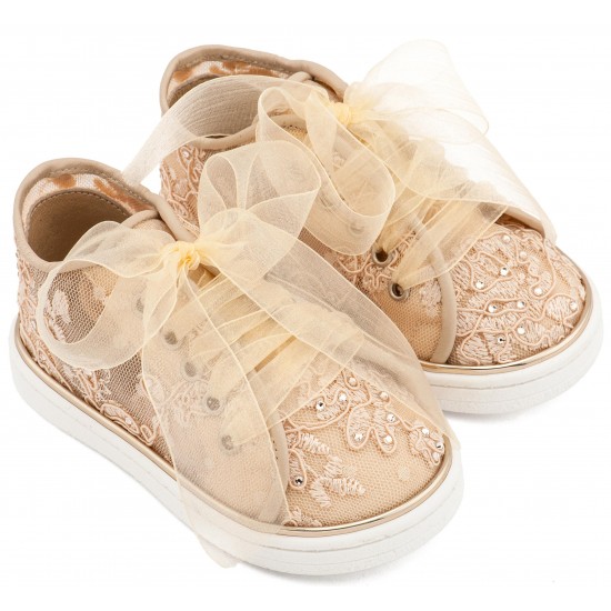 Βαπτιστικά Παπούτσια  Babywalker LU6129 Beige/ Μπεζ