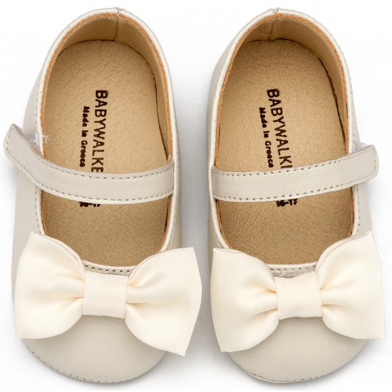 Βαπτιστικά Παπούτσια  Babywalker MI1646 Ivory / Εκρού 