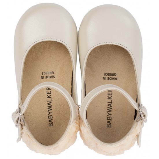 Βαπτιστικά Παπούτσια  Babywalker BW4503  Ivory / Εκρού