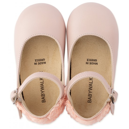 Βαπτιστικά Παπούτσια Babywalker BW4503 Pink / Ροζ Βαπτιστικά Παπούτσια Babywalker BW4503 Pink / Ροζ