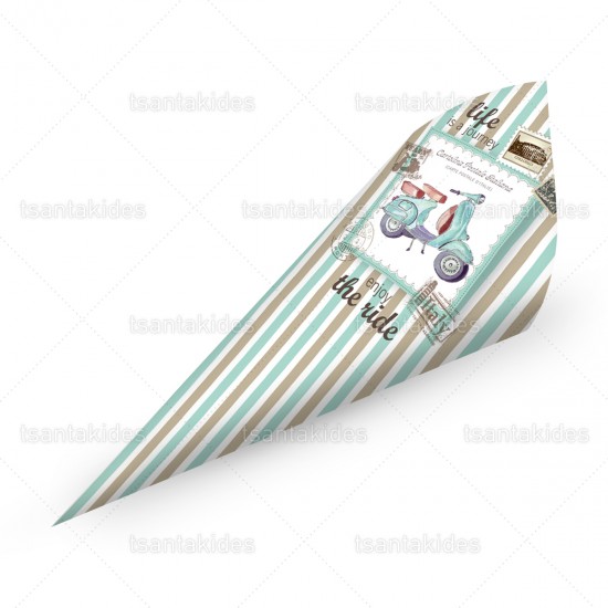 Χάρτινα Χωνάκια για Κέρασμα με Θέμα Βέσπα