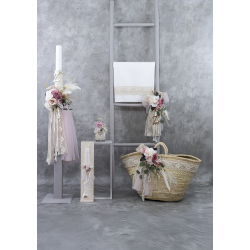 Σετ Βάπτισης με Θέμα τα Λουλούδια