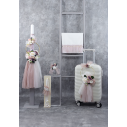 Σετ Βάπτισης με Θέμα τα Λουλούδια