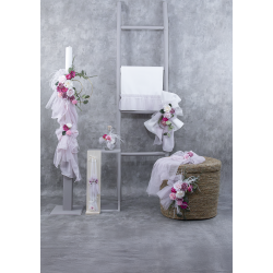 Σετ Βάπτισης με Θέμα τα Λουλούδια