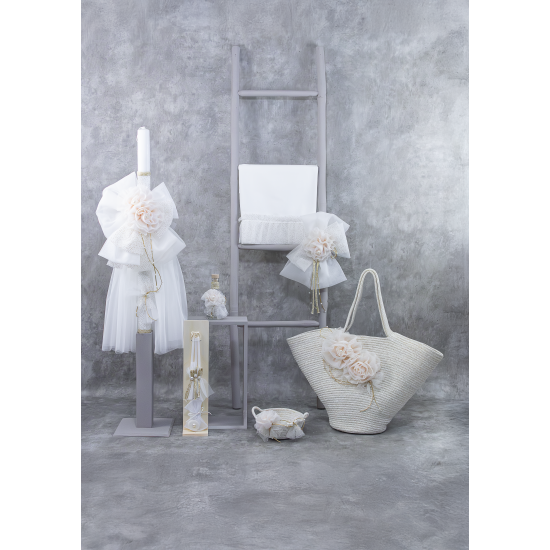 Σετ Βάπτισης με Θέμα Λουλούδια