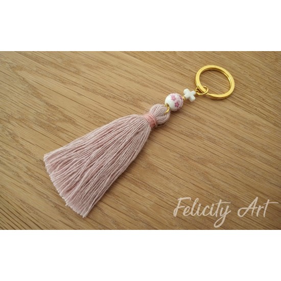 Μαρτυρικό Βάπτισης  Μακραμέ Μπρελόκ