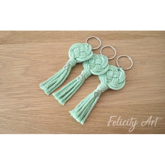 Μαρτυρικό Βάπτισης Μακραμέ  Μπρελόκ