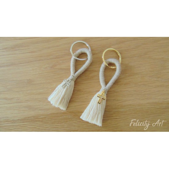 Μαρτυρικό Βάπτισης Μπρελόκ Μακραμέ