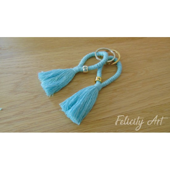 Μαρτυρικό Βάπτισης Μακραμέ Μπρελόκ