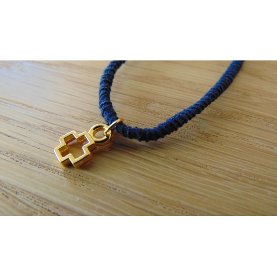 Μαρτυρικό Βάπτισης Βραχιόλι με Κρεμαστό  Σταυρό 